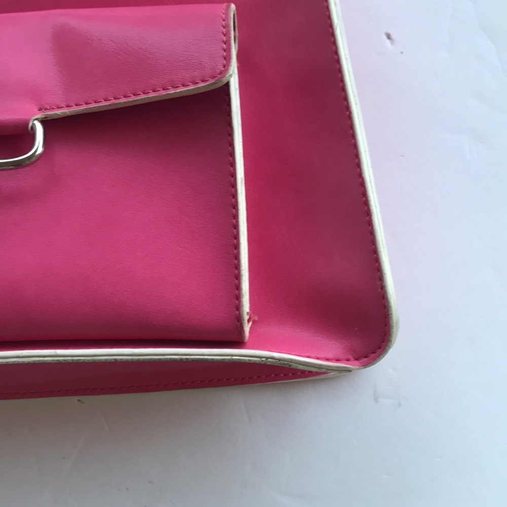 Y2K Vintage Barbie Pink Girly Soho Flap Shoulder Bag Preppy Purse Vegan Mob Wife - Picture 5 of 17